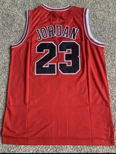 NWT Mitchell & Ness Hardwood Classics Michael Jordan Red Bulls Jersey Size L