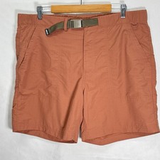 REI Co-op Men's Large Sahara Belted Nylon Hiking Quick Dry Shorts UPF 50