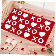 Walentynkowy dywan kuchenny XOXO serce dywan łazienkowy 19,69 x 31,5 cala kwadratowy