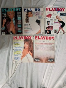 LOT OF 5 PLAYBOY MAGAZINES 1987 & 1980