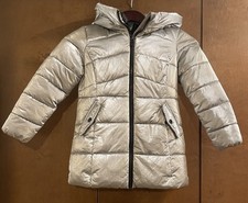Michael Kors Little Girls Heavy Weight Coat Silver 5-6