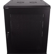 15U IT Wall Mount Network Server Data Cabinet Rack Perforated Door w/shelves