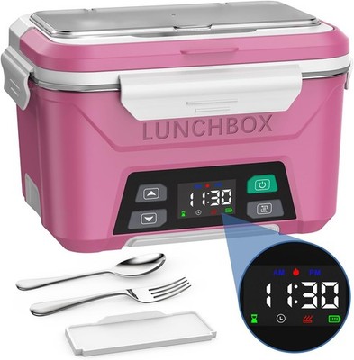 Cordless Electric Lunch Box for Adults, Heated Lunch Box Battery Powered
