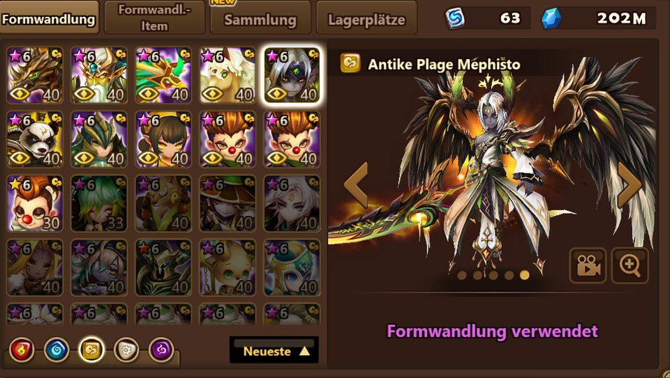 Compte Summoners War: Sky Arena - Serveur EU - L/D (Light & Dark) - Neuf - Pour Android/PC/PS2