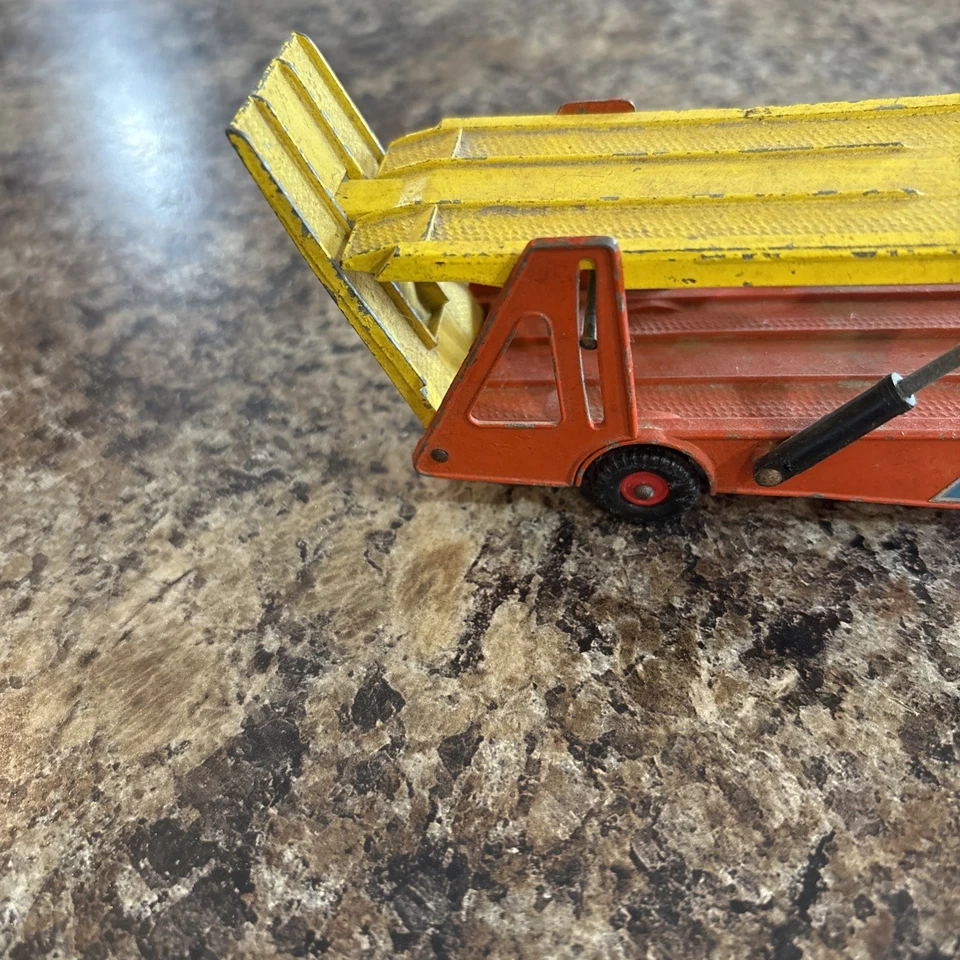 Vintage Lesley Matchbox King Size DAF Car Transporter Yellow Orange K-11 - Image 4 of 4