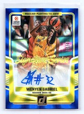 Wenyen Gabriel 2024-25 Donruss EuroLeague Signature Series Auto Blue Laser #/49