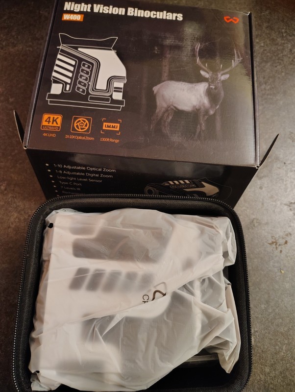 NV400 Vision Binoculars 4K UHD 10x Optical Zoom Digital Zoom 400m Range