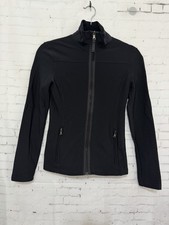 PRADA Sport Track Jacket Womens Athletic Full Zip Black
