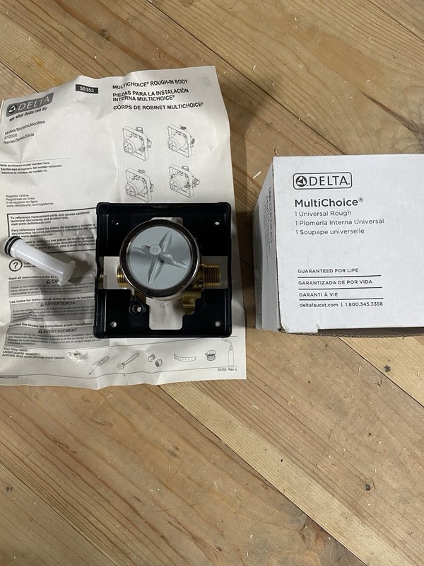Delta R10000 UNBXHF MultiChoice Universal Valve Kit High Flow Rough-In