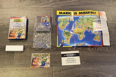 Mario is Missing NES Nintendo Video Game COMPLETE CIB W/ Map, Game Cart, Manual