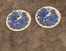 English Ironstone Tableware Blue coasters - 4"