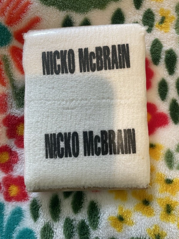 Iron Maiden Nicko McBrain White  Wristband Band Memorabilia set of 2 unopened 