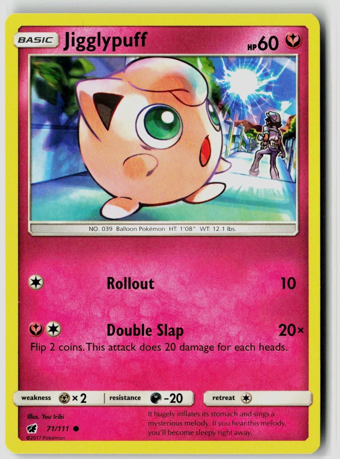 JIGGLYPUFF 71/111 CRIMSON INVASION POKEMON COMMON NEAR MINT NM