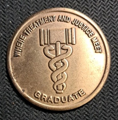 Drug Court Graduate ''Change Your Thinking Change Your Life'' Recovery Coin Token