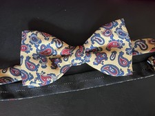 muszka z czystego jedwabiu regulowana vintage paisley
