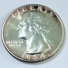 1954 Proof Washington Quarter 90% Silver  MS MINT STATE DETAILS FREE SHIP #8491