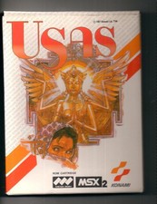MSX2 KONAMI USAS PERFECT  , WORKING , parfait état complet manuel nickel
