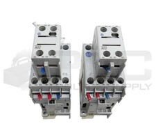 LOT OF 2 ALLEN BRADLEY 700-CF400D /A CONTACTOR W/ 100-F /B AUXILIARY BLOCK