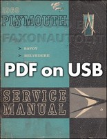 1960-1961 Plymouth Werkstatthandbuch Pdf Auf Usb-Flash-Laufwerk Reparaturservice