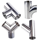 Outer Diameter 12.7-89mm 304 Stainless Tee/R/Y Shape SanitaryWeld Pipe Fitting