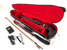YAMAHA SV-150 Electric Silent Violin Brown w/ Bow Used From JAPAN