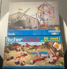 Fischer Technik Statik & Grundkasten mit Motor 50+mot1 Konvolut Set