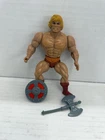 VTG Masters Of The Universe He-Man Figure Mattel 1981 Soft Head  weapon  shield