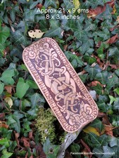 Viking wall decor, hand burnt on reclaimed wood. Lars Runes with 9 virtues. 