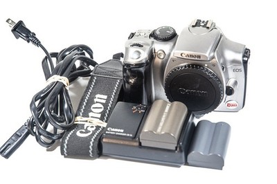 Canon EOS Digital Rebel 300D 6.3 MP DSLR Silver Camera Body Only #C126
