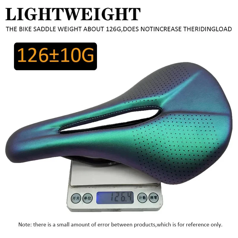 Ultralight Full Carbon Seat MTB/Road Bicycle Saddle Leather Cushions 240*143mm - Image 4 of 4