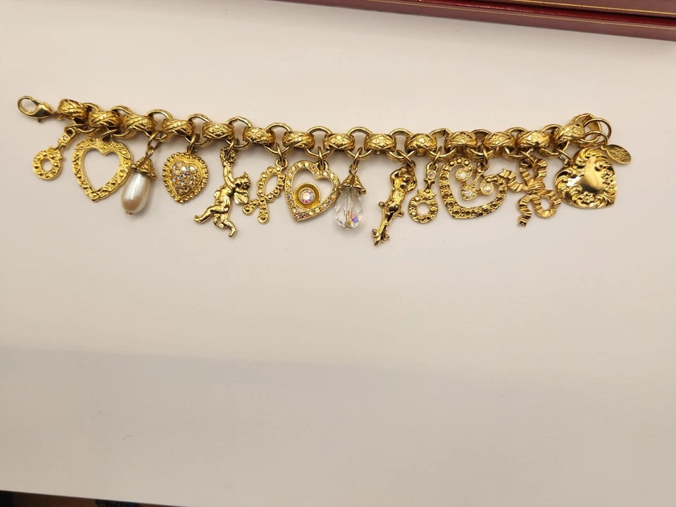 "Brazalete Kirks Folly Midsummer Night's Dream tono dorado 7,5""" Foto 2 de 4