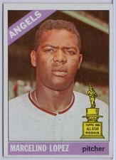 1966 Topps #155 Marcelino Lopez in EX Condition Angels
