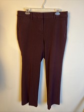 Talbots Barely Boot 12P Plum Professional Winter Trouser Dress Pant