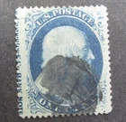 nystamps US Stamp # 24 Used $350 Imprint Rare             Y8x2240