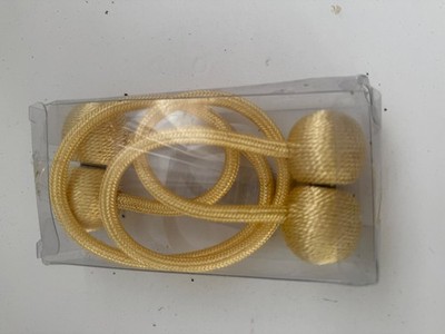 2 Pack yellow Magnetic Curtain Tiebacks NEW