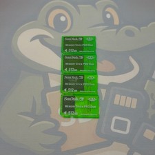 LOT of 4 SanDisk MemoryStickPRODuo - 512MB - Color Cards - Untested - GC423