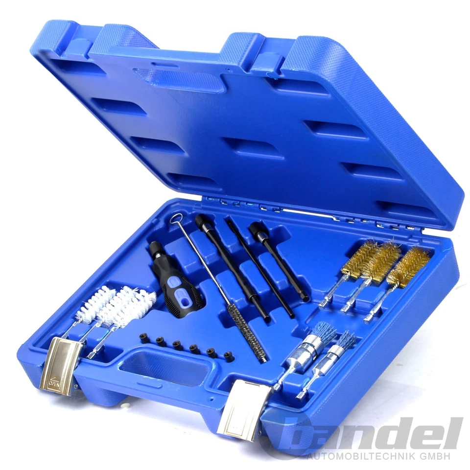 INJEKTOR EINSPRITZDÜSEN SITZ REINIGUNGS-SATZ 19-tlg SCHACHT BOHRUNG ZYLINDERKOPF - Bild 3 von 4