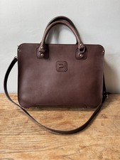 Mens Designer Dark Brown Pebble Leather Tote Bag - Salesman Sample - RRP £410