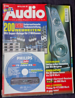 AUDIO 9/99, CANTON KARAT M 70 DC,MYRAD T 40,MARANTZ CD 17 MKII,ONKYO FR 435,SONY
