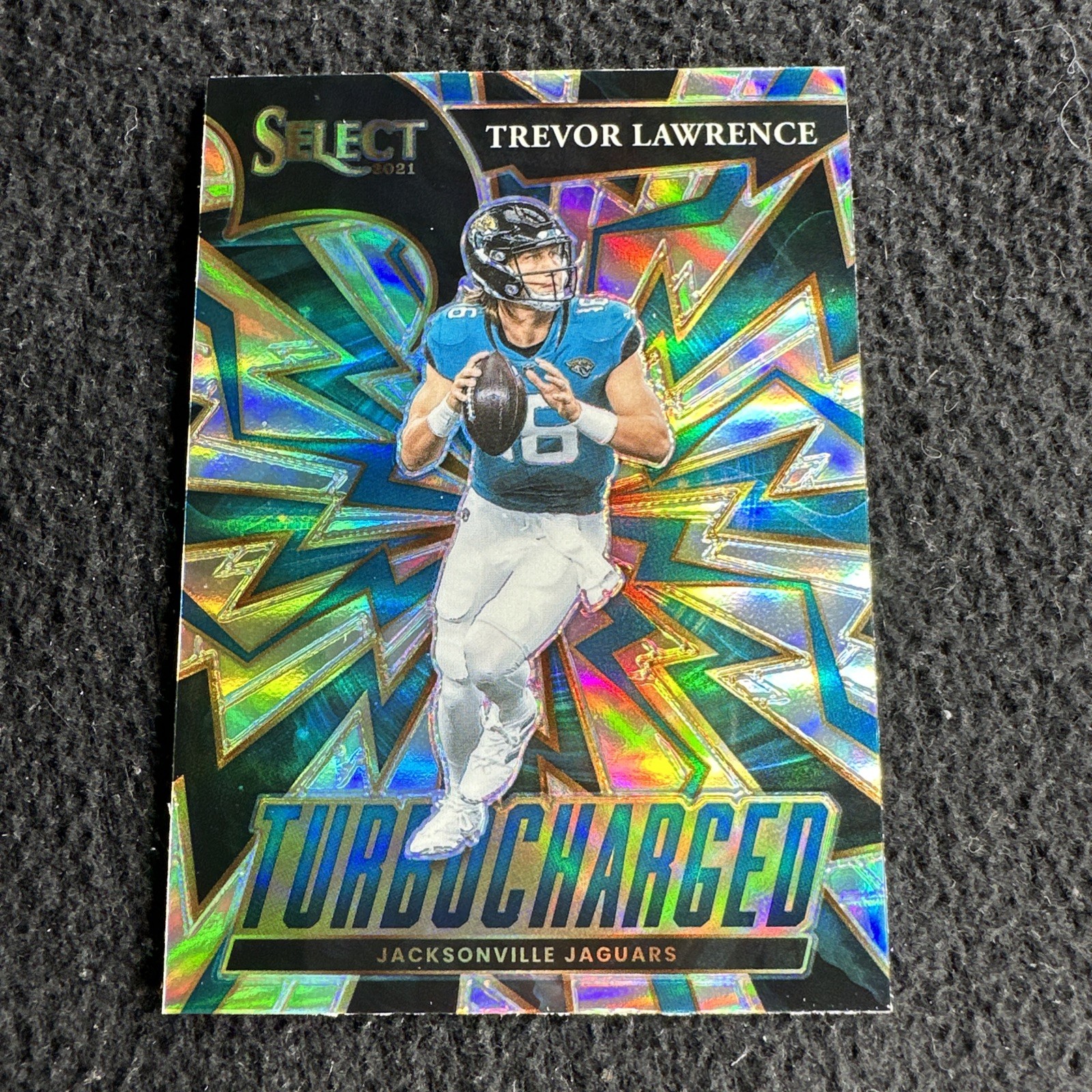2021 Panini Select Silver Prizm Turbocharged #TUR-1 Trevor Lawrence RC Jaguars