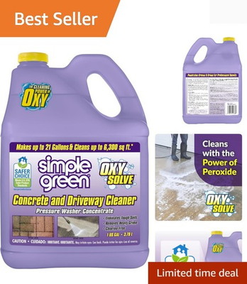 #ad Oxy Solve 128 Fl.Oz Concentrated Concrete Cleaner Unscented Biodegradable $40.99
