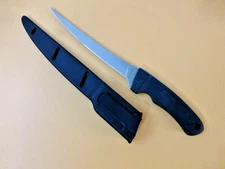 Maxam Nat'L Headquarters USA Fish Fillet Knife w/ Sheath Pre-owned VG