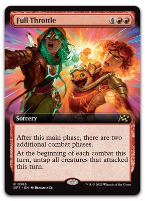 Full Throttle (Extended Art) #386 (NM) Aetherdrift DFT Magic MTG