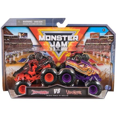, Official ThunderROARus Vs. Velociraptor Die-Cast Monster Trucks, 1:64 Scale...