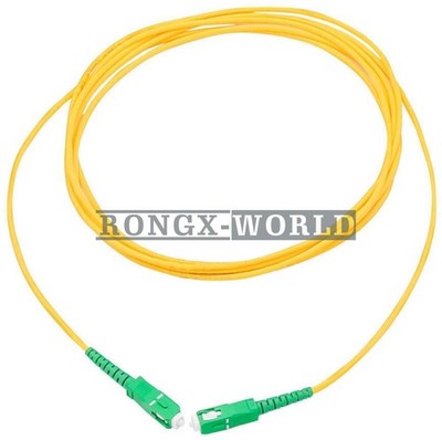 20M SC/APC Simplex Singlemode Fiber Optic Patch Cord Cable 3.0mm FTTH PVC Jumper