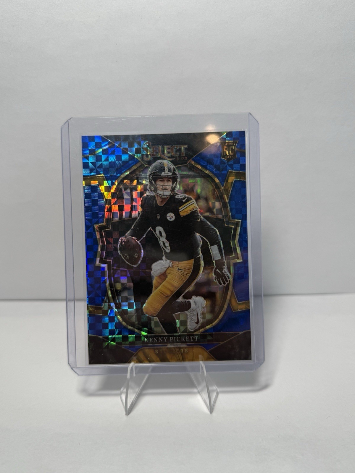 2022 Panini Select Blue Prizm Kenny Pickett #3/199 RC Rookie #64 Concourse