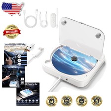 Universal Car CD Player Portable White Anti-Skip USB AUX