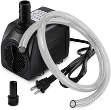 160GPH Small Fountain Pump, Ultra Quiet Submersible Water Pump 600L/H, 10Watt 