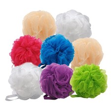Aquasentials Small Mesh Pouf 8 Pack  Multi-Colors 