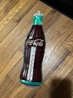 VINTAGE ROBERTSON COCA-COLA BOTTLE AD TIN METAL THERMOMETER 16 1/2"